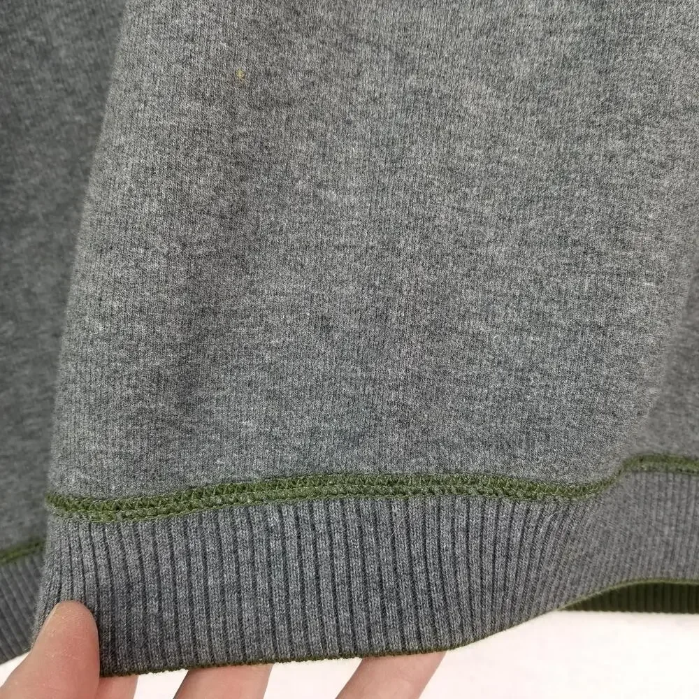 Tommy Bahama 1/4 Zip Reversible Sweater XL Gray Green‎